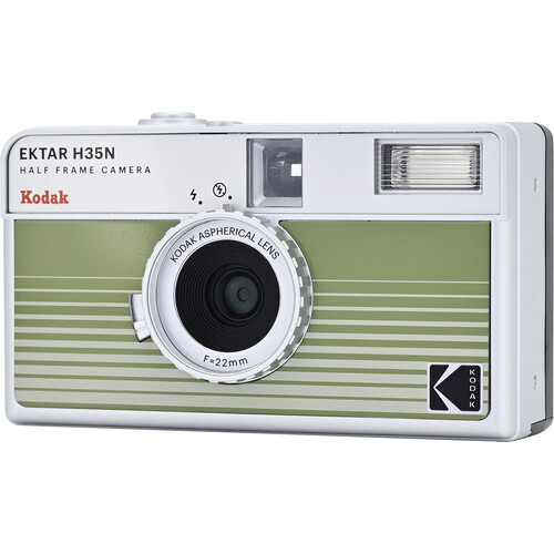 Kodak Ektar H35N Half-Frame Film Camera (Striped Green) - Image 3