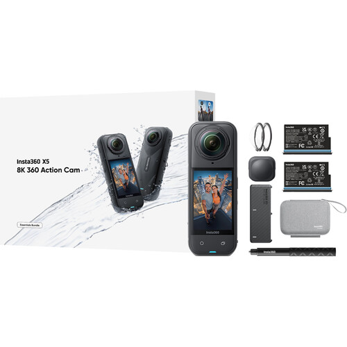 Alternative view of Insta360 X5 360 Action Camera Essentials Bundle