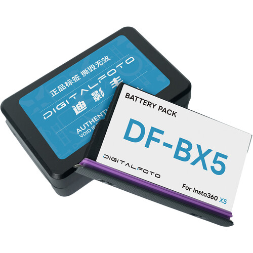 DigitalFoto DF-BX5 2800mAh Rechargeable Battery For Insta360 X5 - immagine 5