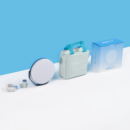 Nanlite Miro 30c RGB Round LED Light Panel (Midnight Blue) - Image 9