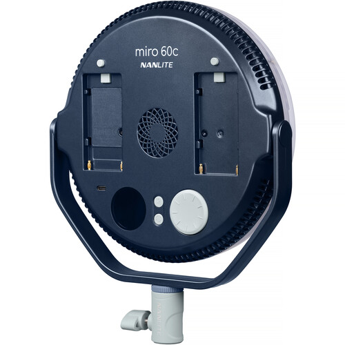 Nanlite Miro 60c RGB Round LED Light Panel (Midnight Blue) - Image 4