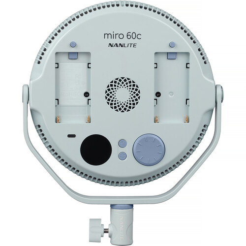 Alternative view of Nanlite Miro 60c RGB Round LED Light Panel (Mint Blue)