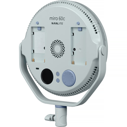 Nanlite Miro 60c RGB Round LED Light Panel (Mint Blue) - Image 3