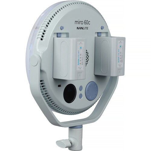 Nanlite Miro 60c RGB Round LED Light Panel (Mint Blue) - Image 5