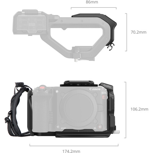 SmallRig Cage Kit for Canon EOS C50 with XLR Handle Extension – Bild 2