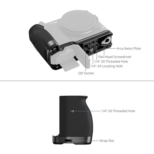 SmallRig L-Shaped Mount Plate with Silicone Handle for Nikon ZR - Image 3
