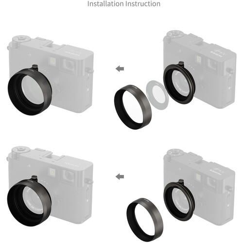 SmallRig Lens Hood for FUJIFILM X half (Charcoal Silver) – Bild 3