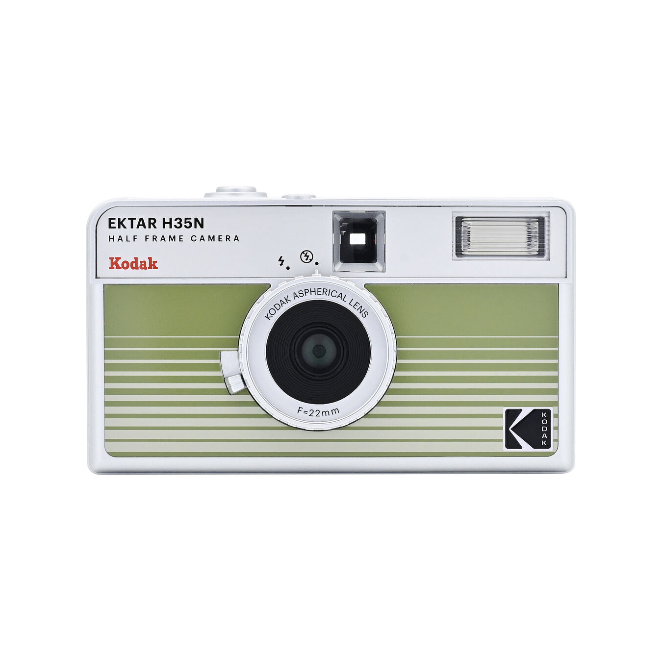 Kodak Ektar H35N Half-Frame Film Camera (Striped Green)