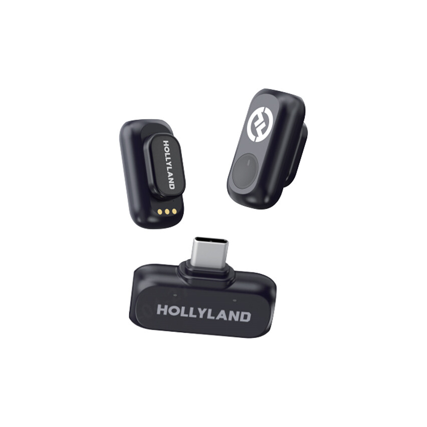 Hollyland LARK A1 Mini Duo USB-C Wireless Microphone - Space Gray