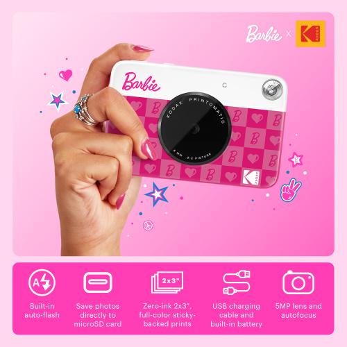 Kodak Printomatic Instant Digital Camera Barbie Iconic Style - Image 8