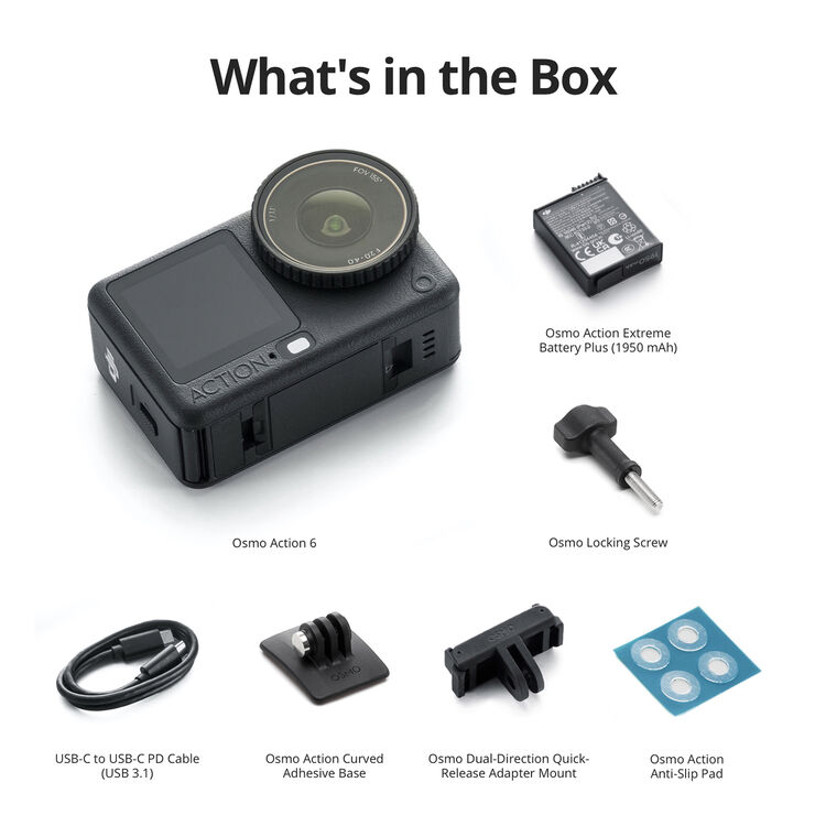 Alternative view of DJI Osmo Action 6 Standard Combo