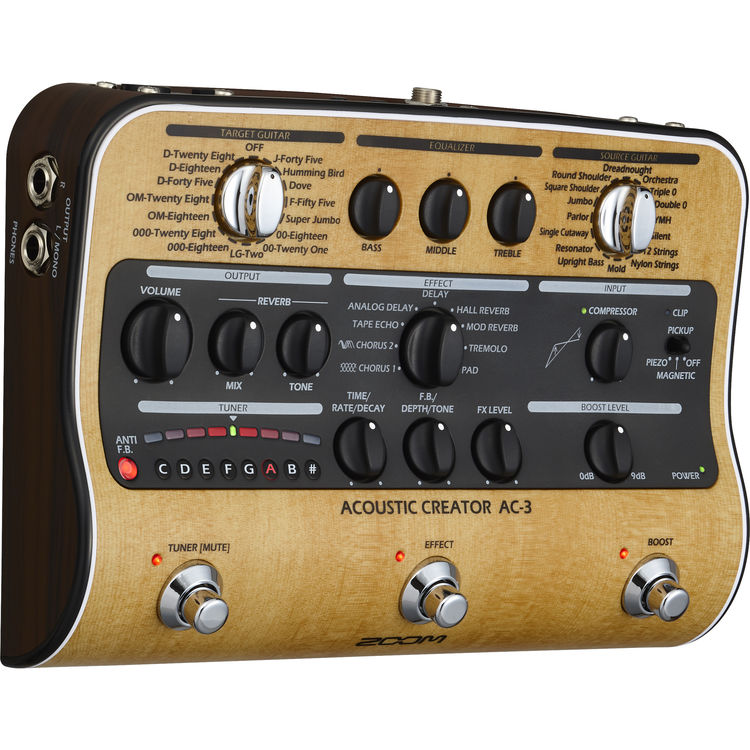 Zoom AC-3 Acoustic Creator Pedal - Image 3