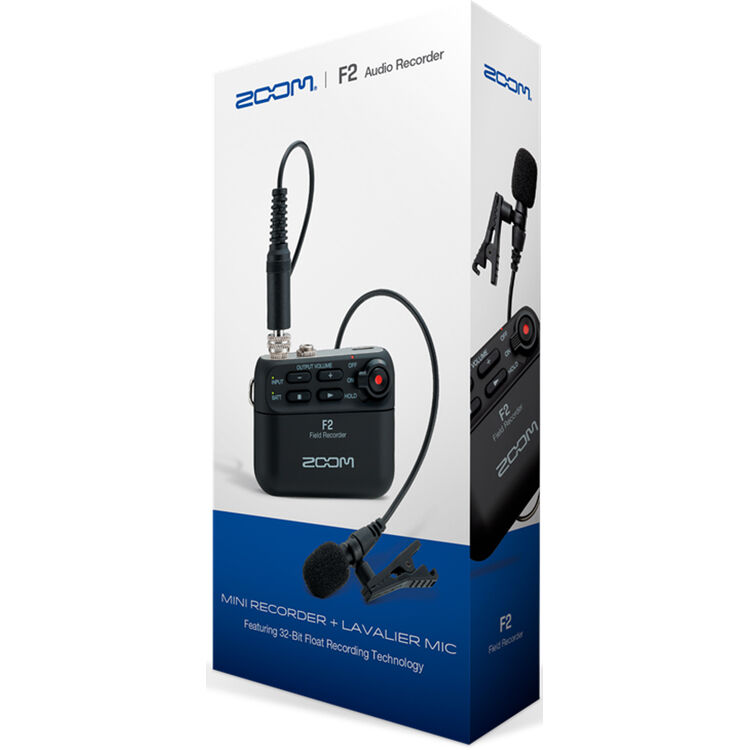 Zoom F-2 Portable Field Recorder with Lavalier Mic - Image 10