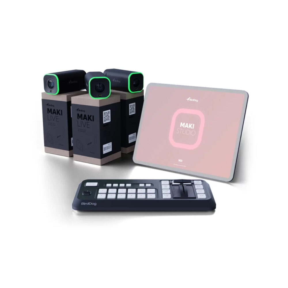 BirdDog MAKI Live 3-Camera Bundle with Control Surface