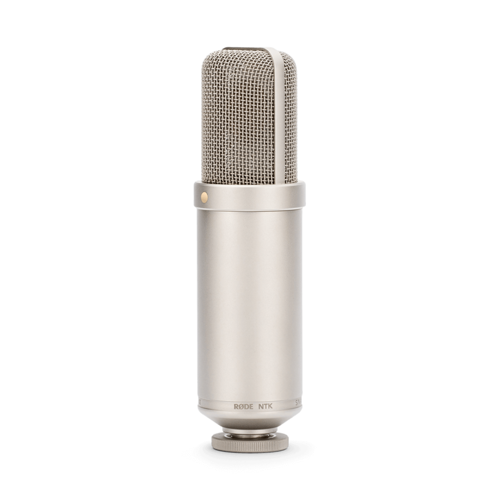 Alternative view of RØDE NTK Valve Condenser Microphone with RM2 Clip