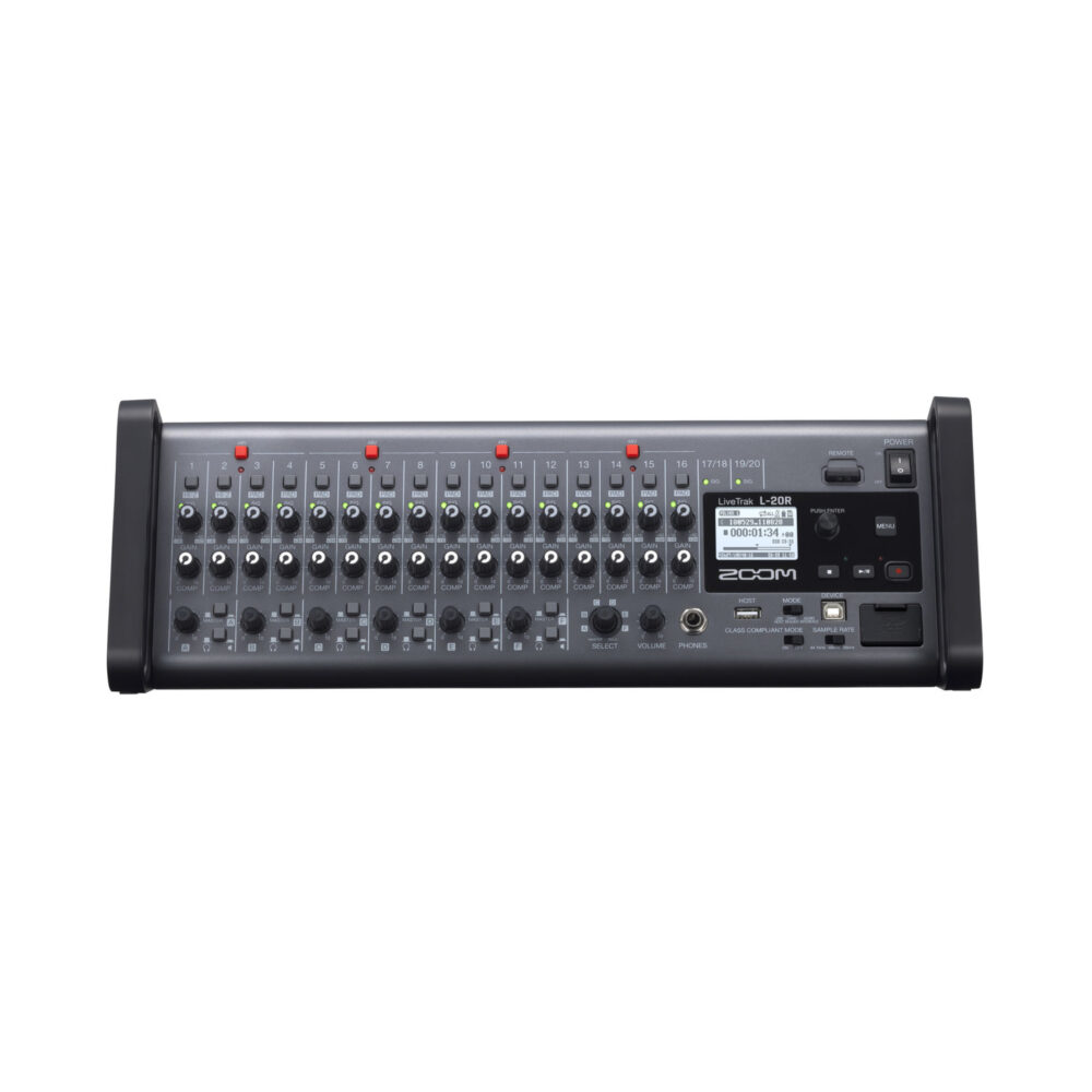 Zoom LiveTrak L-20R 20-Channel Digital Mixer-Recorder (UK)