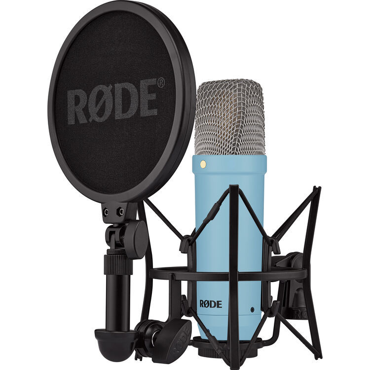Alternative view of RODE NT1 Signature Series Condenser Microphone (Blue)