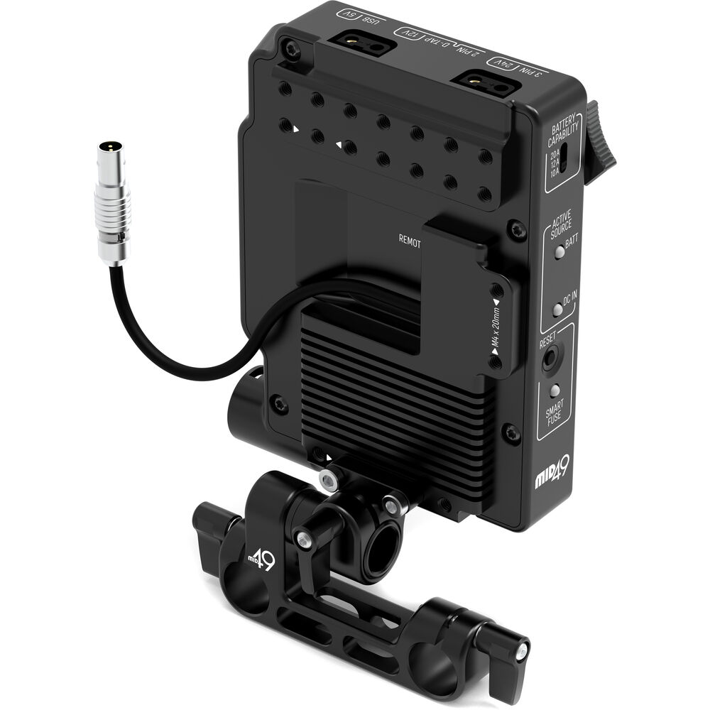 MID49 Power Distribution Box DB-9 for Blackmagic PYXIS (Gold Mount, Rod Mounted) - Görsel 3