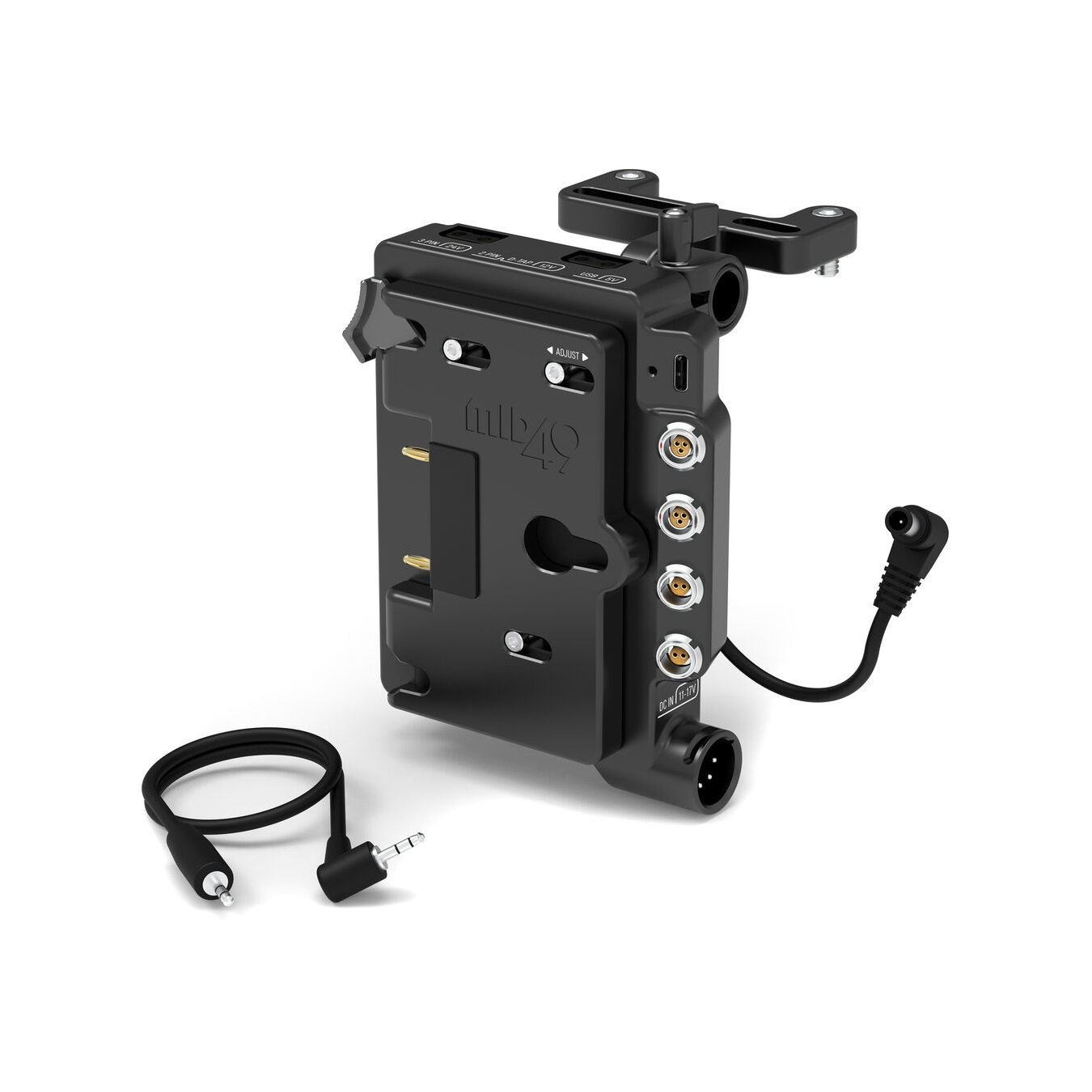 MID49 Power Distribution Box DB-11 for Sony FX6 (Gold Mount, Camera Mounted)