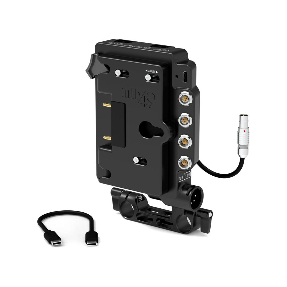 MID49 Power Distribution Box DB-9 for Blackmagic PYXIS (Gold Mount, Rod Mounted)