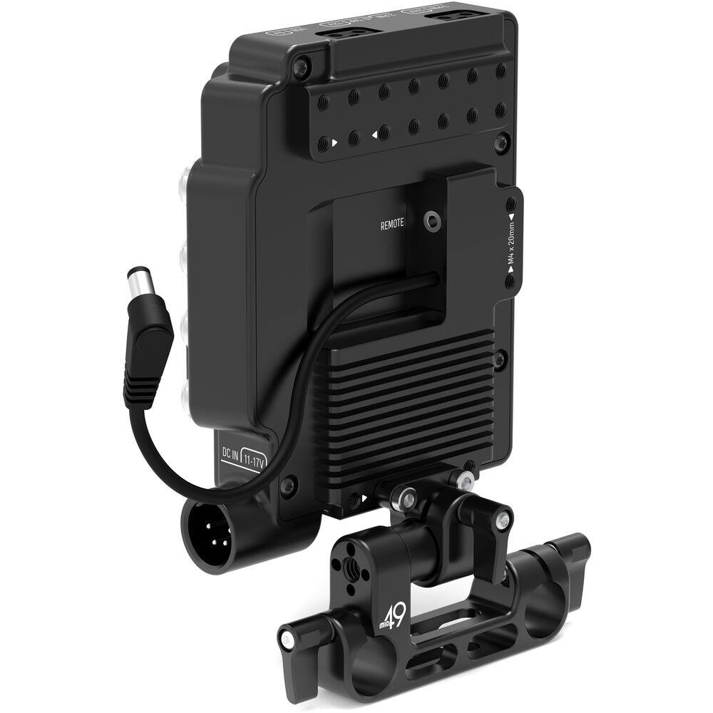 MID49 Power Distribution Box DB-4 for Canon C80/C70 (V-Mount, Rod Mounted) - Image 2