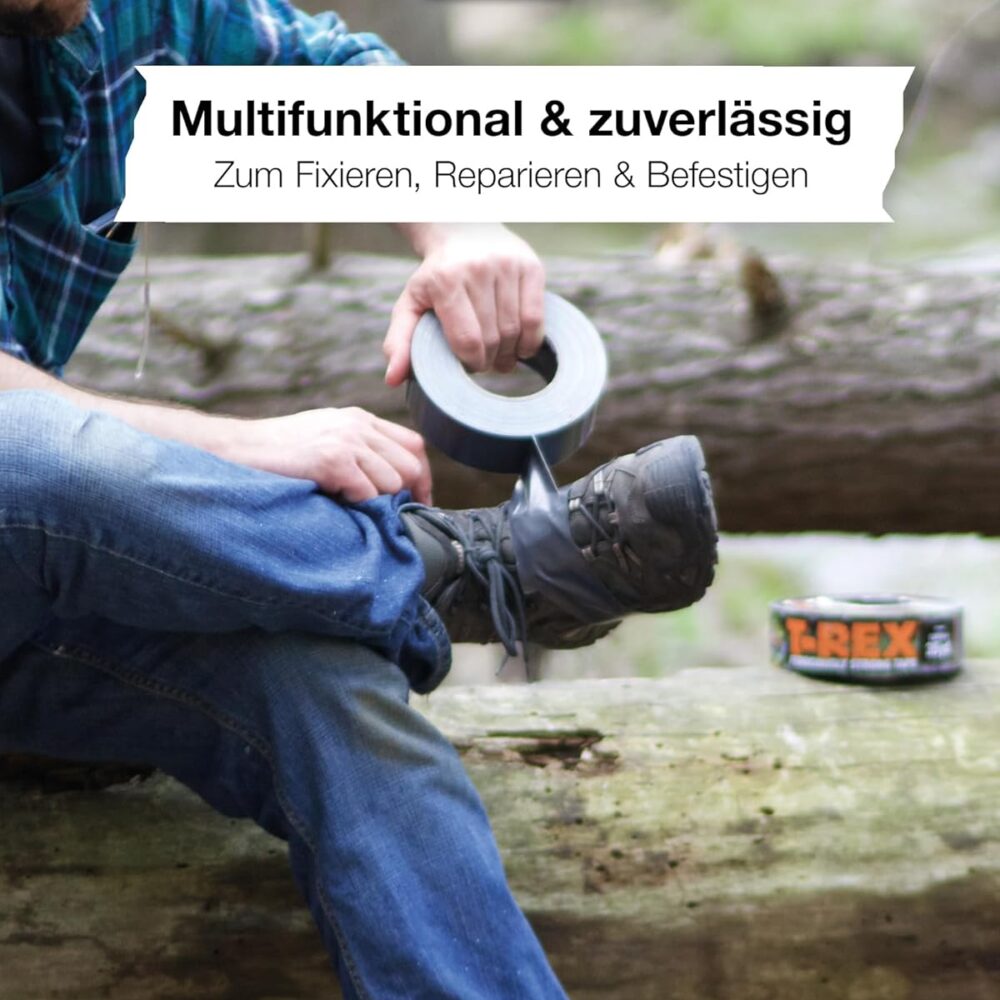 Alternative view of T-REX Extra Strong Armoured Tape (48mm x 27.40m, Grey)