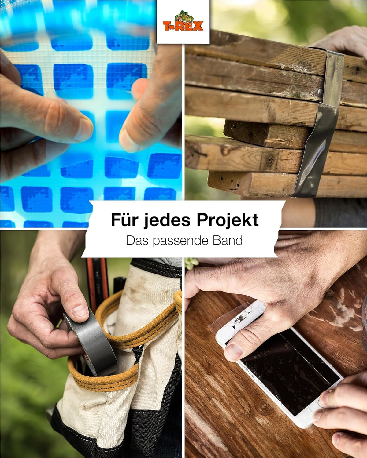 T-REX Extra Strong Armoured Tape (48mm x 27.40m, Grey) – Bild 4