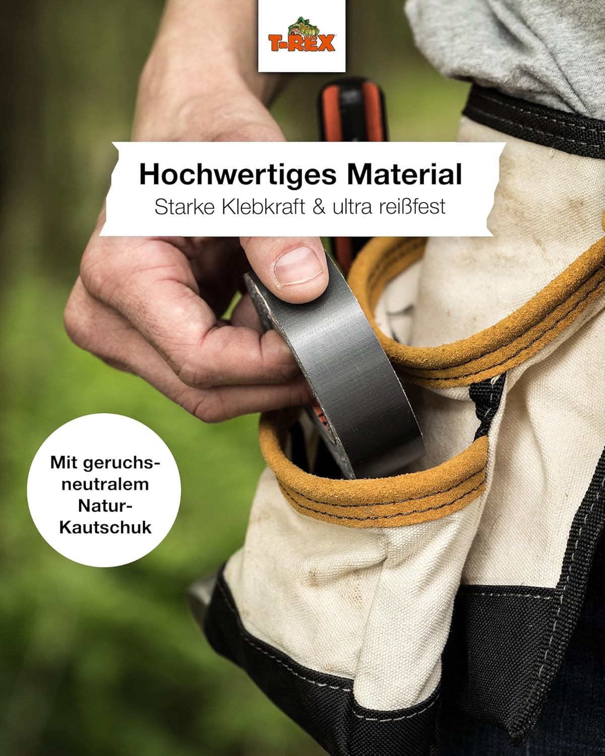 T-REX Extra Strong Armoured Tape (48mm x 27.40m, Grey) – Bild 3