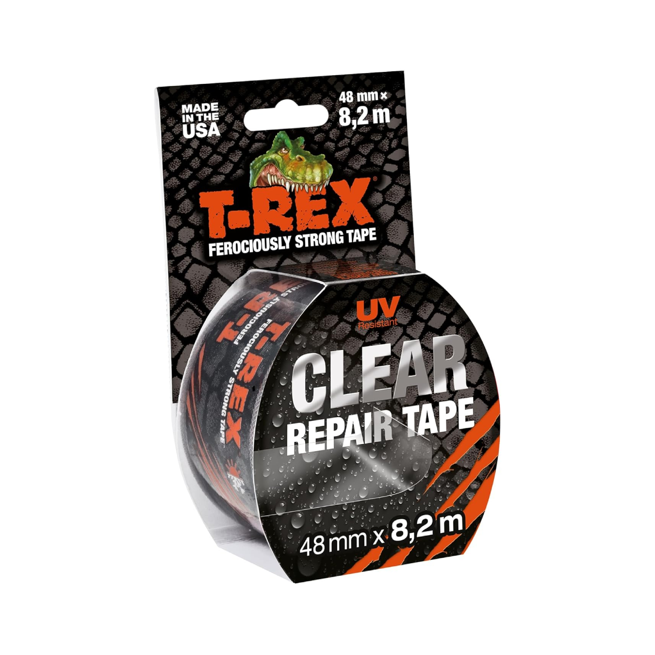 T-REX Clear Repair Transparent Weatherproof Tape 48mm x 8.2 m
