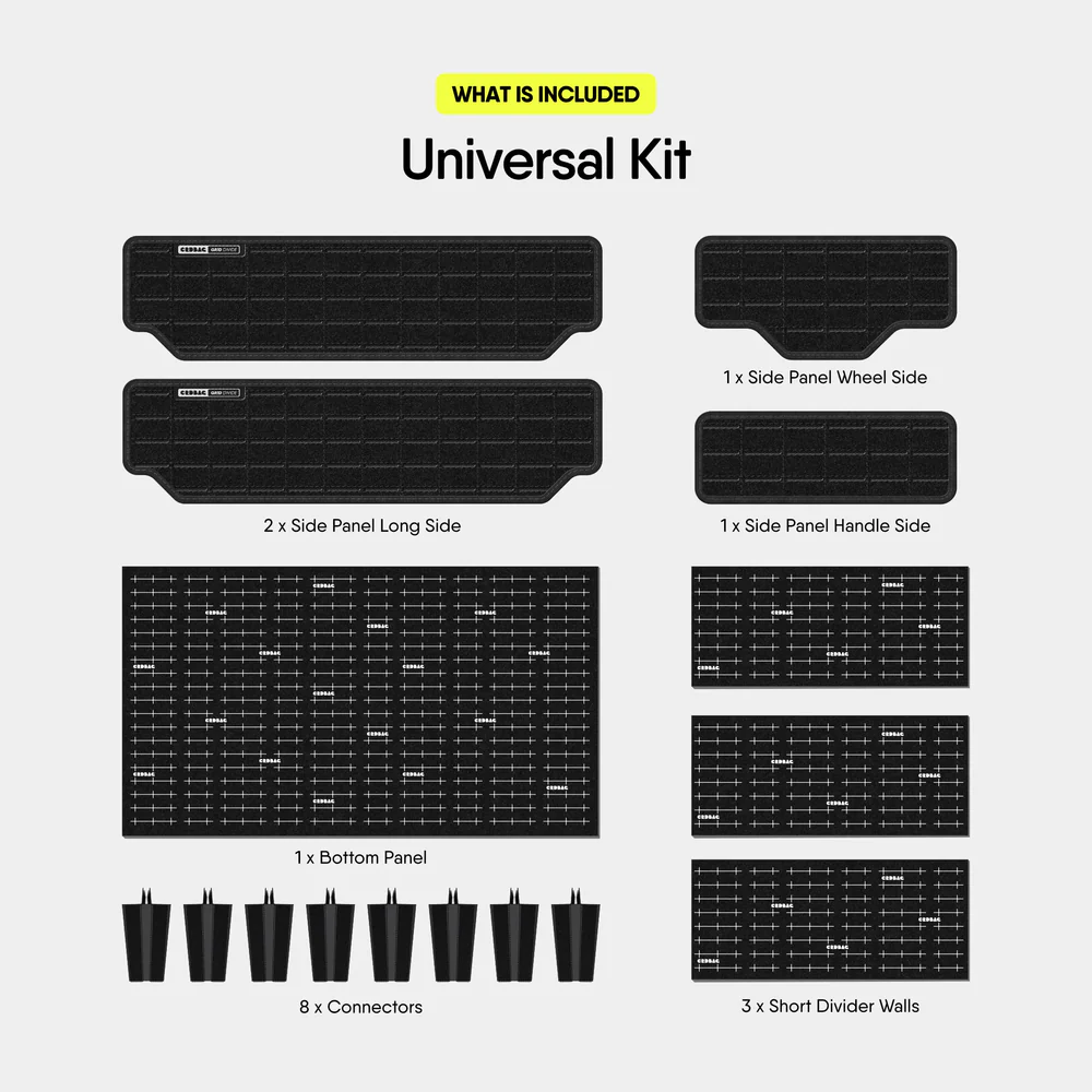 Alternative view of CRDBAG GRID-DIVIDE Carry-On Universal Kit