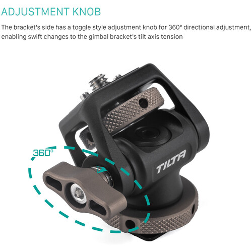 Tilta Adjustable Accessory Mounting Bracket 1/4"-20 with Locating Pins - Afbeelding 5