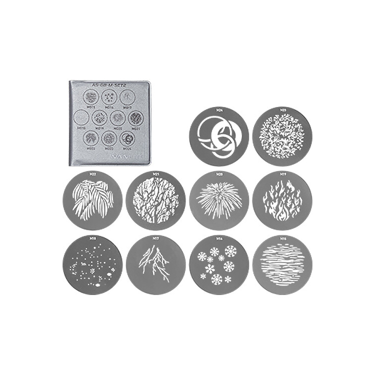 Nanlite M-Size Projection Attachment GOBO Set 2 (10pcs)