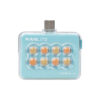 Nanlite cookie USB-C Mini LED Light (Cyan Blue , Square)