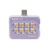 Nanlite cookie USB-C Mini LED Light (Lavender , Square)