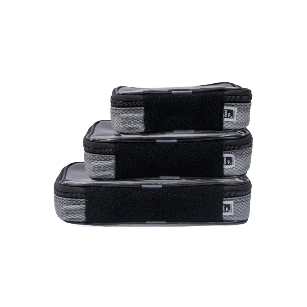 Filmsticks Set of Small, Medium and Large (TPU) Transparent Storage Cases – BLACK (UPGRADED)