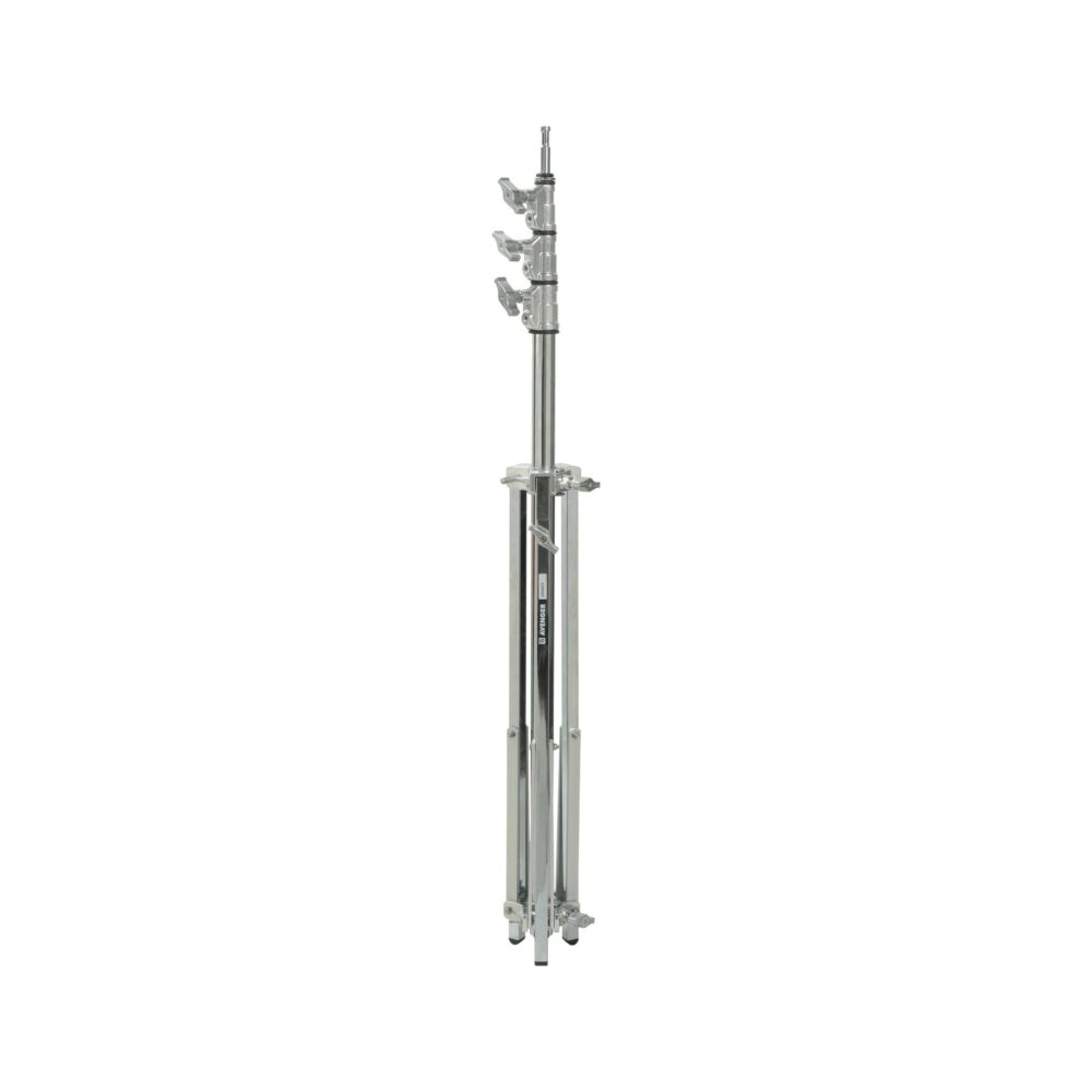 Avenger Baby Steel Stand 40 with Leveling Leg (Chrome-Plated, 13')