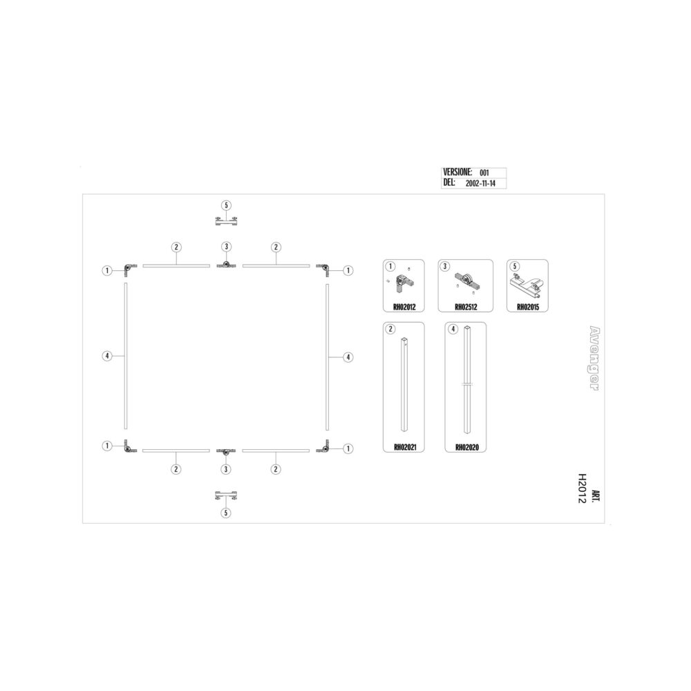 Avenger Fold Away Frame with Ears (12 x 12')