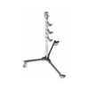 Avenger Roller Stand 34 with Folding Base (Chrome-Plated/Black, 11')