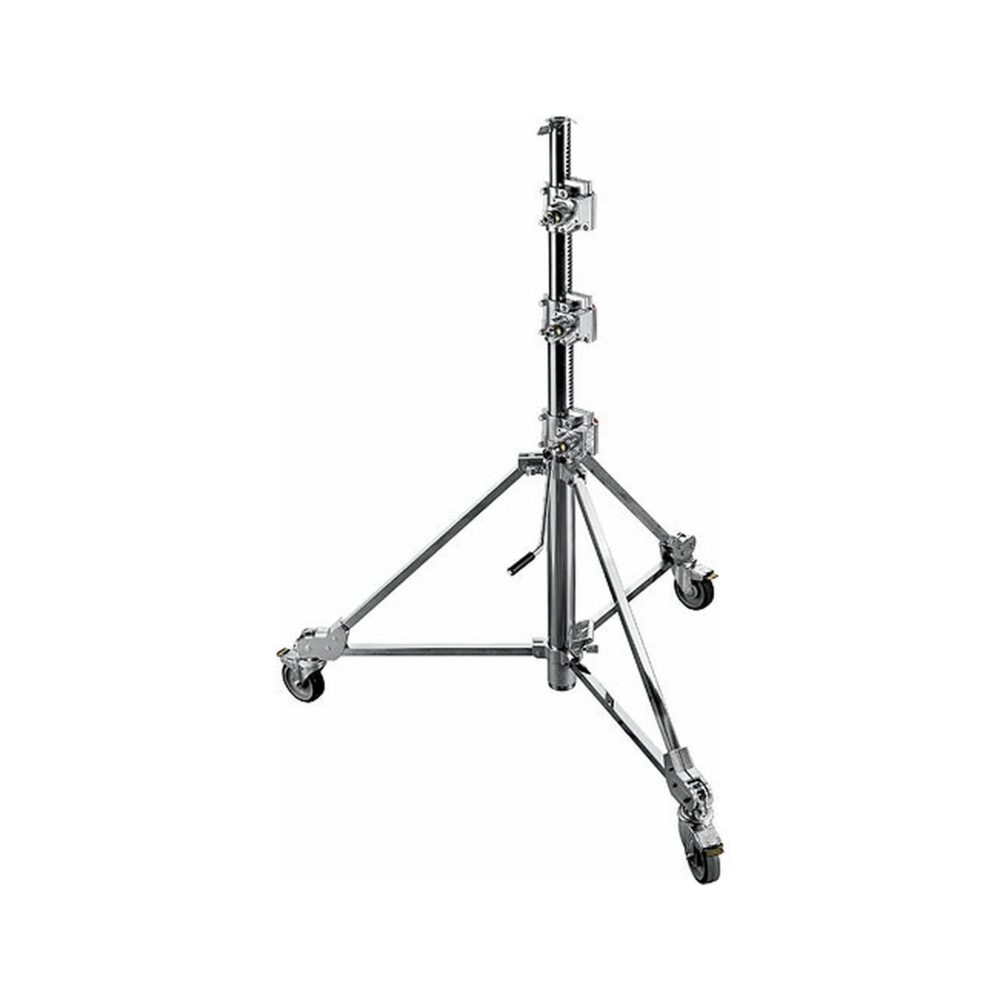 Avenger Strato Safe 43 Stand with Braked Wheels, Chrome-plated, 14'
