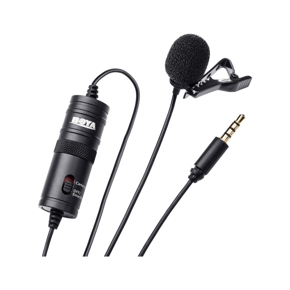 BOYA BY-M1 Omnidirectional Lavalier Microphone (Black)