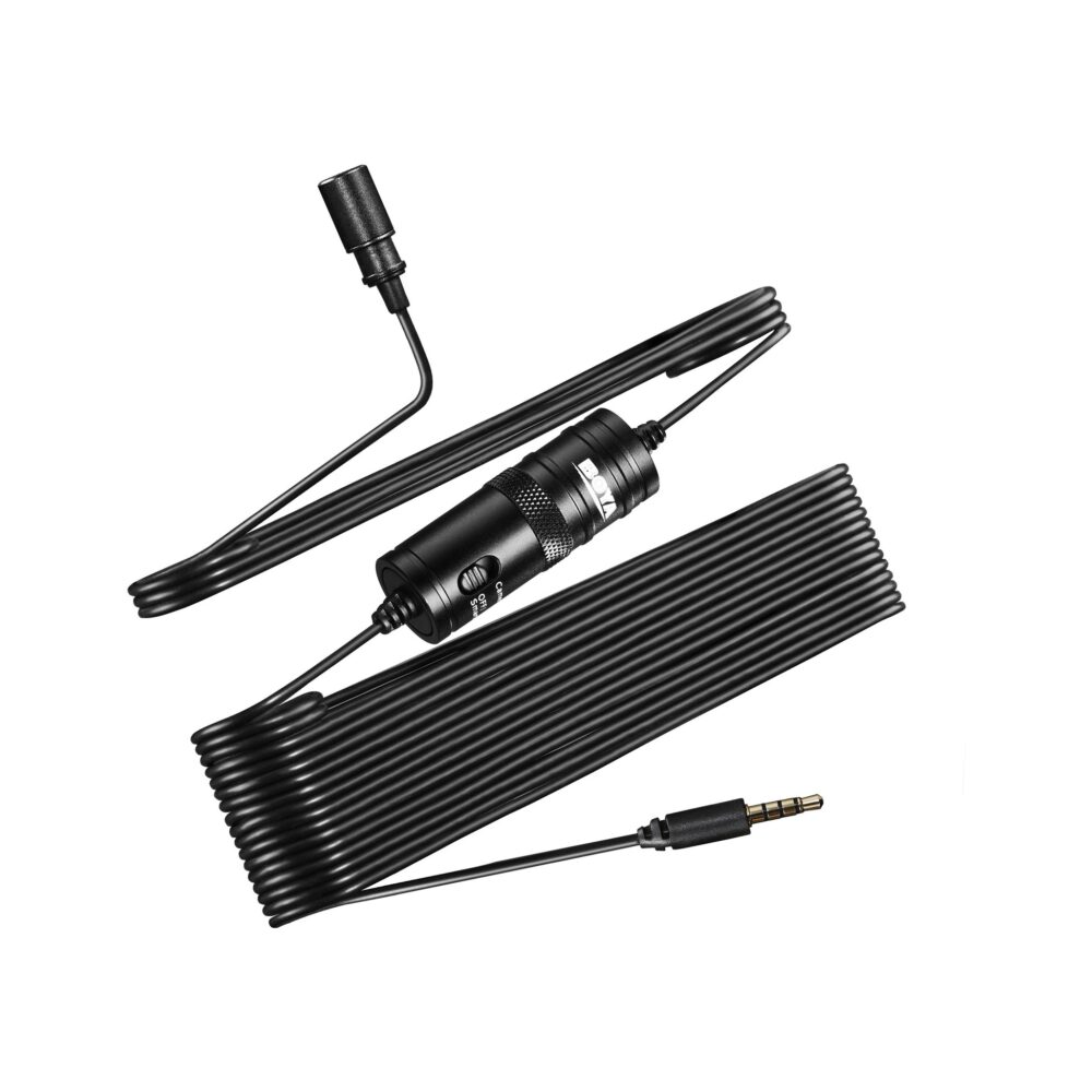 BOYA BY-M1 Omnidirectional Lavalier Microphone (Black)