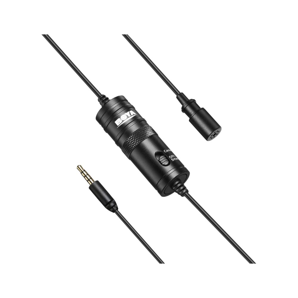 BOYA BY-M1 Omnidirectional Lavalier Microphone (Black)