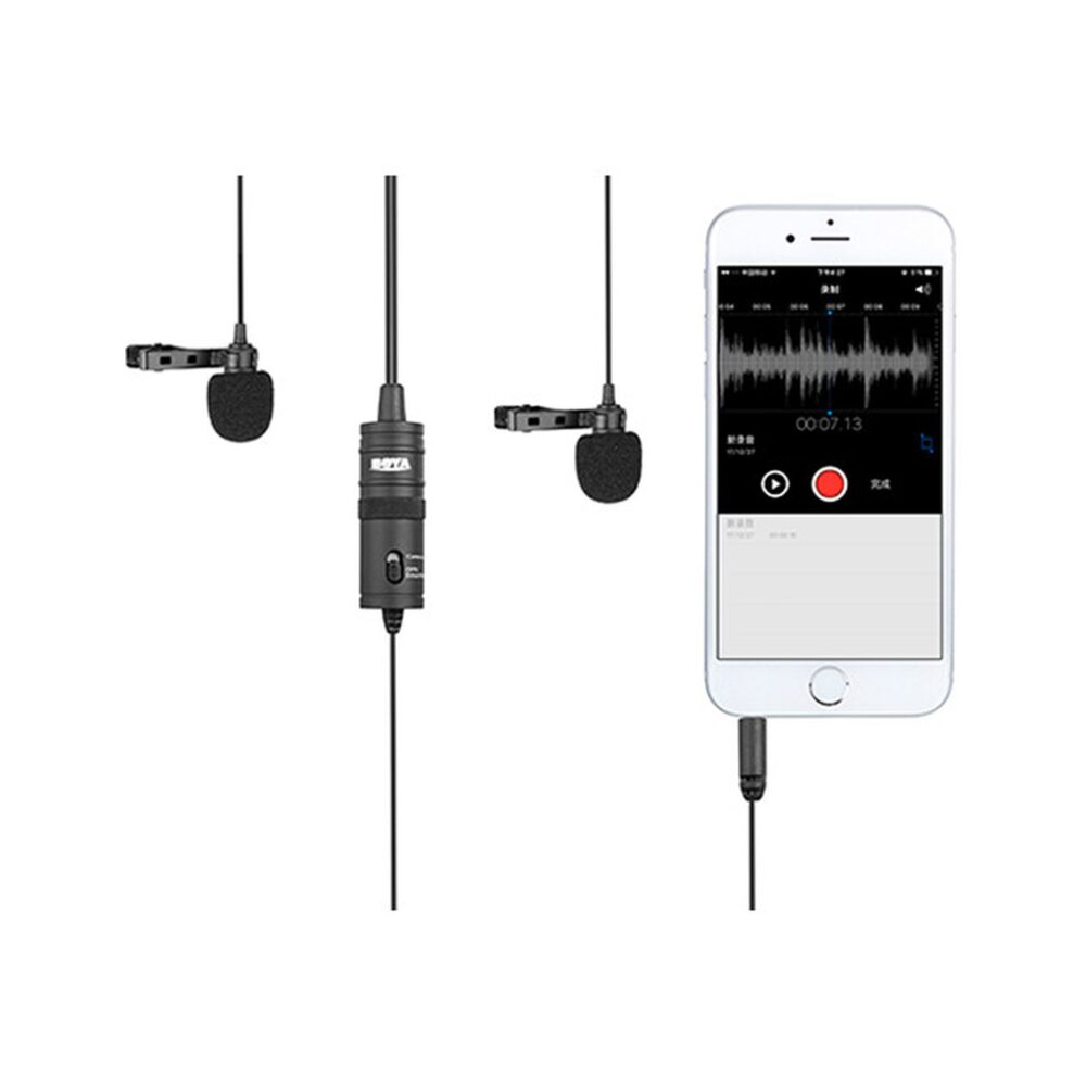 BOYA BY-M1DM Dual Omnidirectional Lavalier Microphone