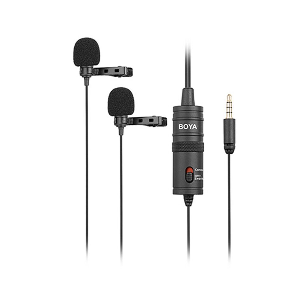 BOYA BY-M1DM Dual Omnidirectional Lavalier Microphone