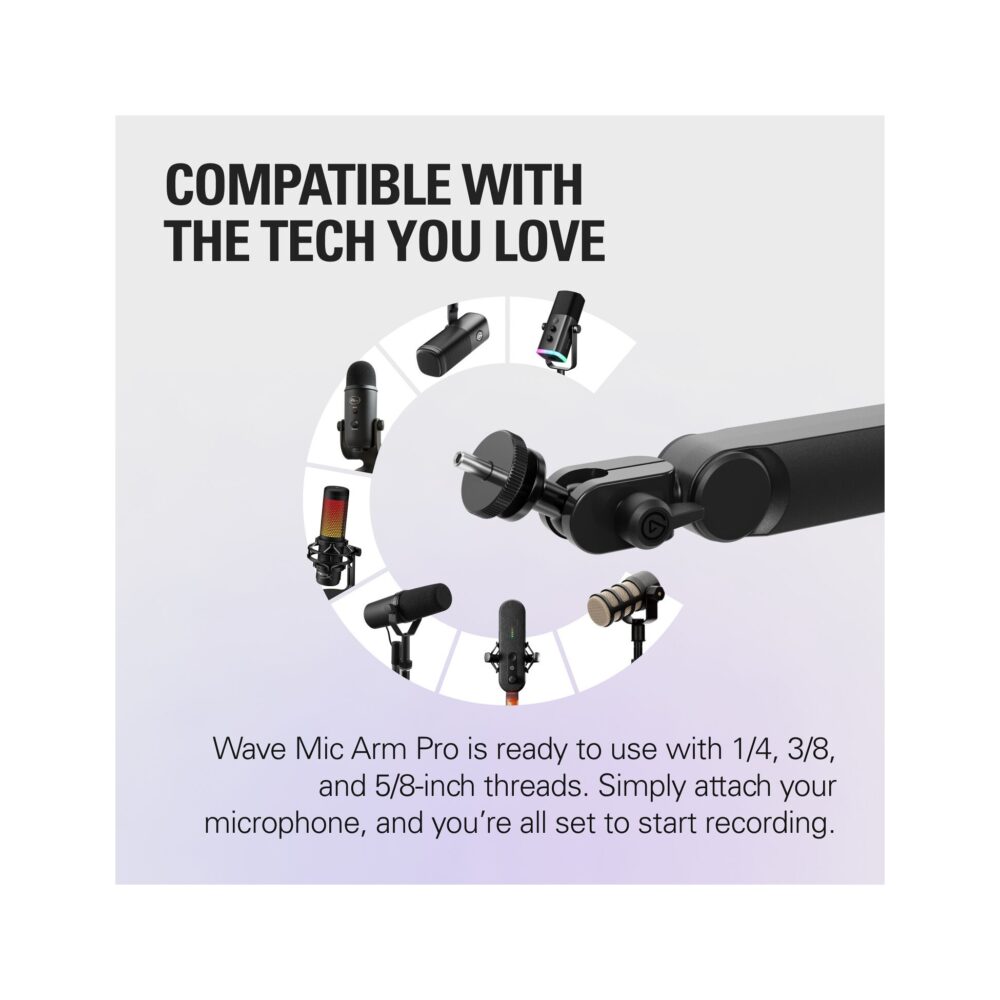Elgato Wave Mic Arm Pro LP (Black)
