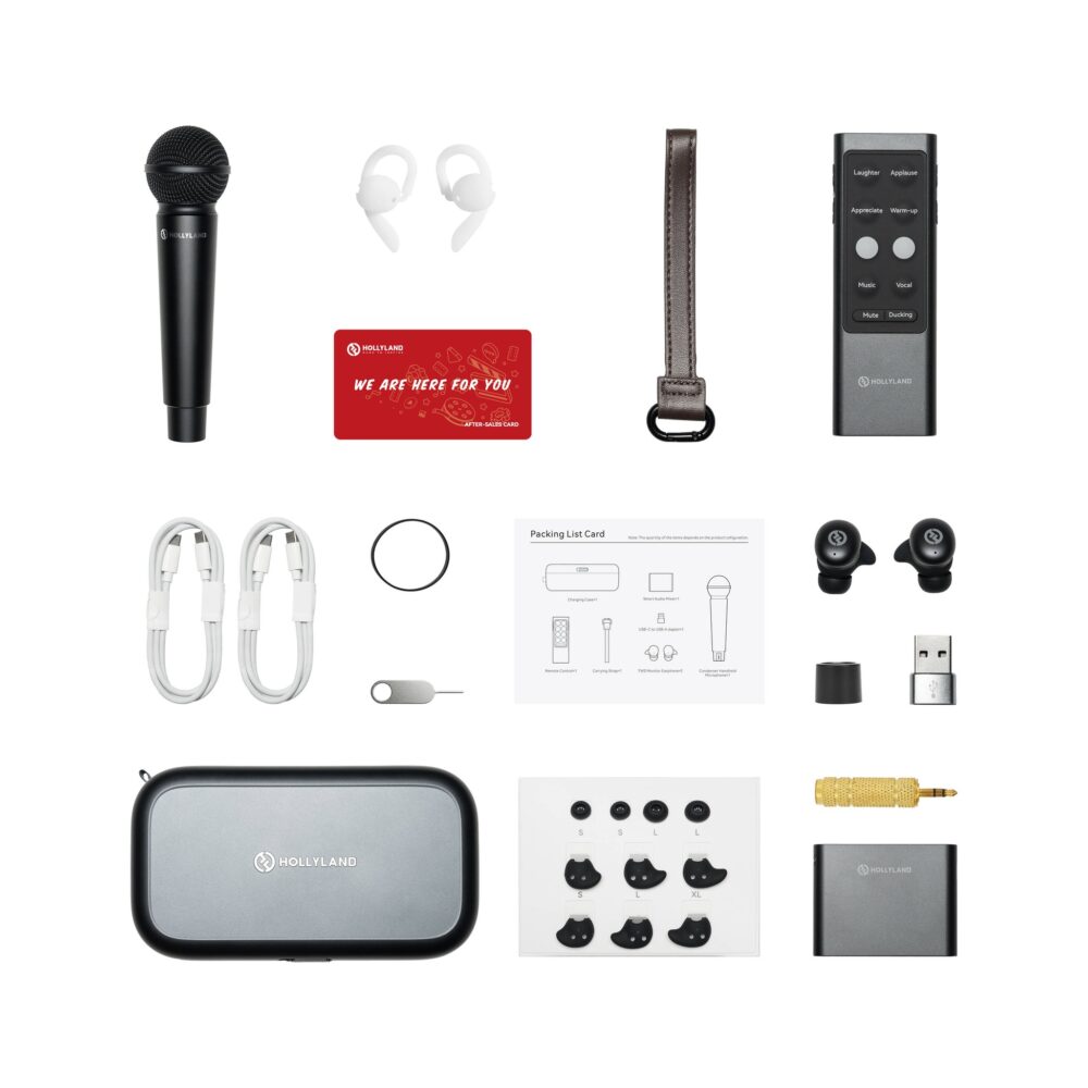 Hollyland MELO P1 Combo Wireless Handheld Microphone System (Space Gray)