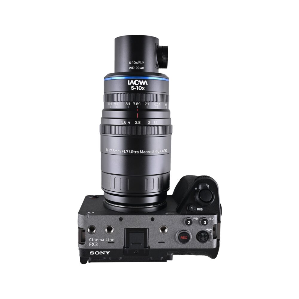 Laowa Aksen 17.5mm f/1.7 5-10X Ultra Macro APO Lens with Coaxial Illumination - FE mount