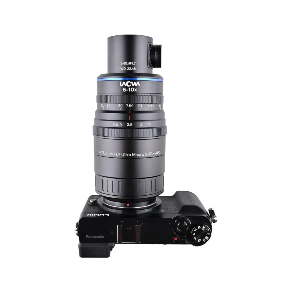 Laowa Aksen 17.5mm f/1.7 5-10X Ultra Macro APO Lens with Coaxial Illumination - Micro Four Thirds