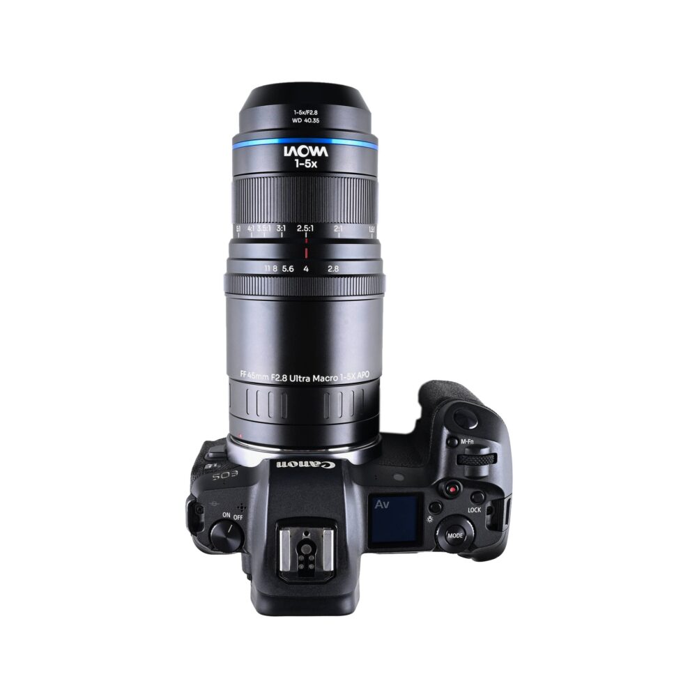 Laowa Aksen 45mm f/2.8 1-5X Ultra Macro APO Lens - Canon RF (VEAKSEN4528RF)