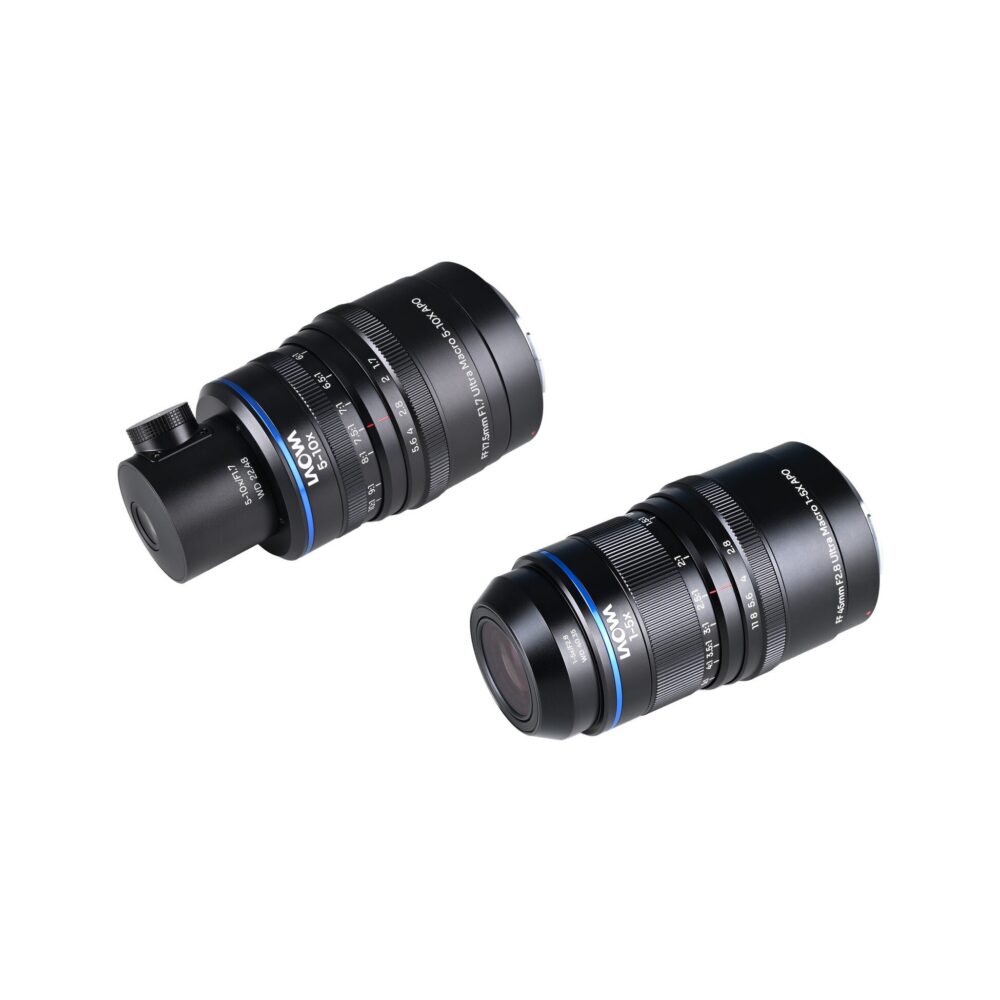 Laowa Aksen 45mm f/2.8 and 17.5mm f/1.7 Ultra Macro APO Lens Bundle with Coaxial Illumination (Canon EF)